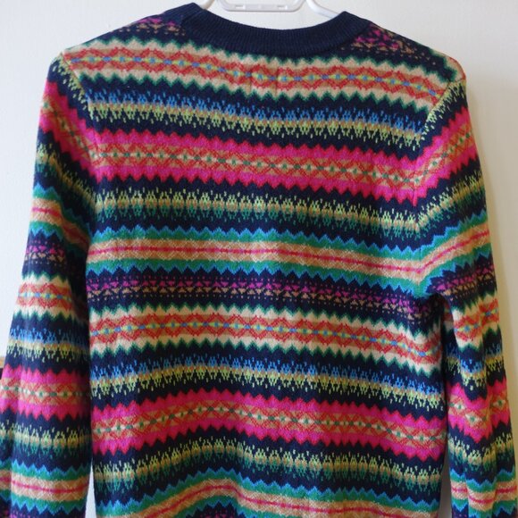 Fair Isle Striped Women's Sweater - Picture 12 of 15